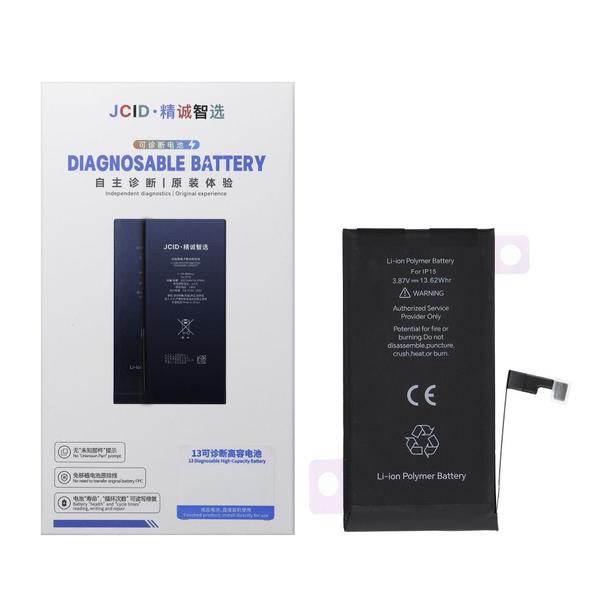 JCID Bateria z możliwością przypisania jako USED do iPhone 15 3520 mAh (zwiększona pojemność)
