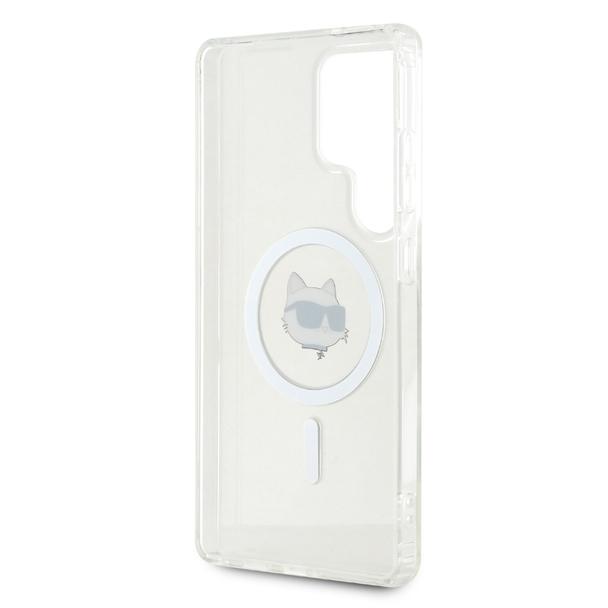 KARL LAGERFELD futerał do SAMSUNG S25 Ultra KLHMS25LHLSCHH (Magnetic IML Metal Choupette Head) biały