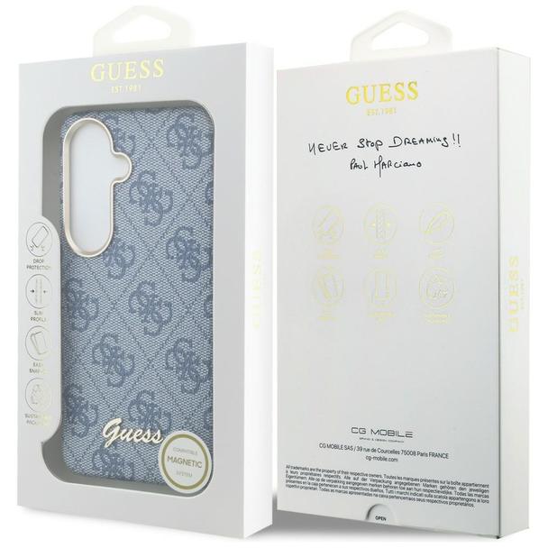 GUESS futerał do SAMSUNG S26 GUHMS26S5P4FWMSB (4G Script MagSafe) niebieski