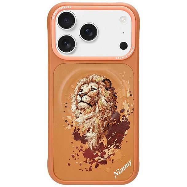 NIMMY futerał LION kompatybilny z MagSafe do IPHONE 18 Pro/17 Pro pomarańczowy