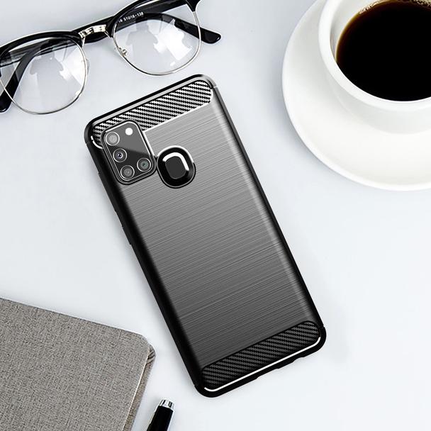 Futerał do Samsung A21S Carbon czarny