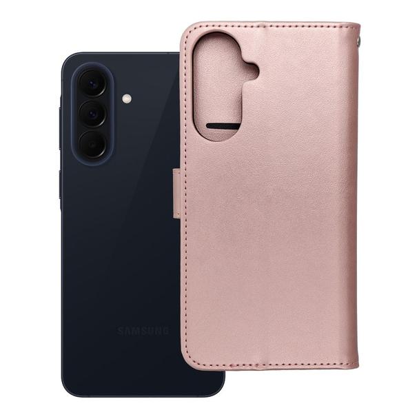 Etui z klapką na Samsung A57 5G Mezzo Book łapacz snów złoto-różowe