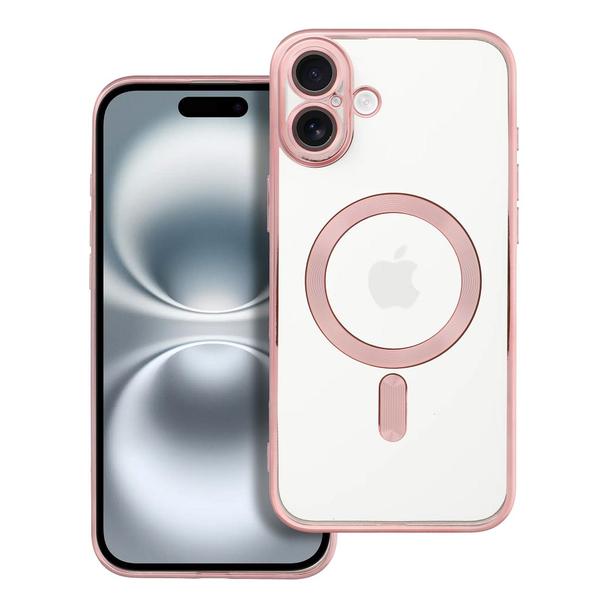 Futerał do iPhone 16 PLUS Electro Mag Cover zgodny z MagSafe złoty róż