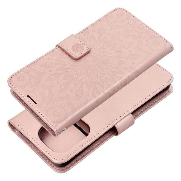 Etui z klapką na Xiaomi Redmi NOTE 13 4G Mezzo Book mandala złoto-różowe