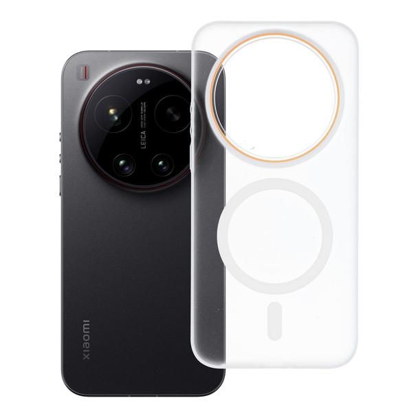 Etui na Xiaomi 17 ULTRA Go Orange zgodne z MagSafe transparentne
