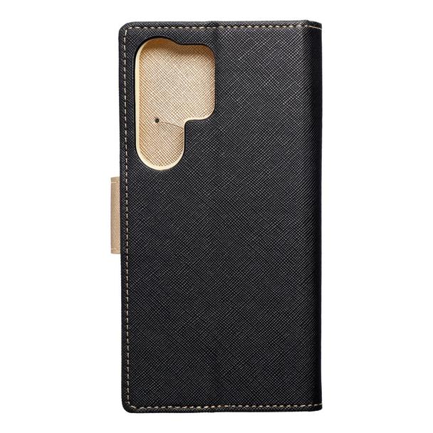Etui z klapką na Samsung S24 ULTRA Fancy Book czarno-złote