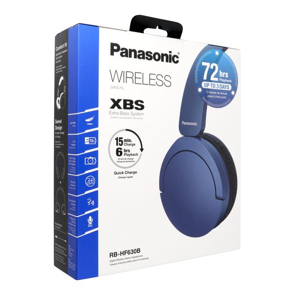 Słuchawki bezprzewodowe nauszne ENC PANASONIC RB-HF630BE-A niebieskie