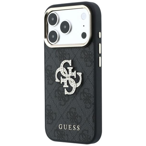 GUESS futerał do IPHONE 18 Pro /17 Pro (Big Strass Logo 4G) brązowy