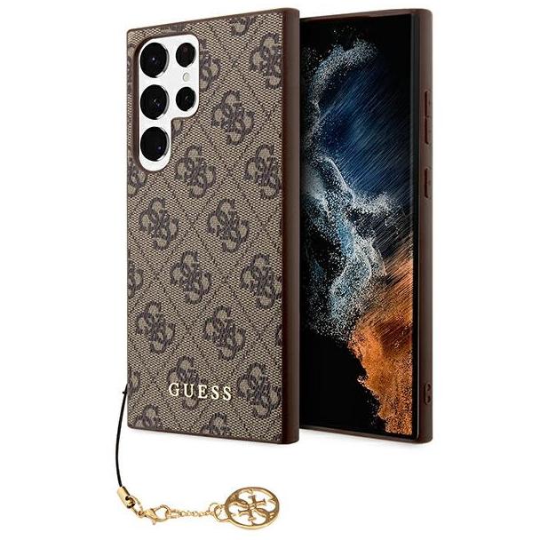 GUESS futerał do SAMSUNG S24 Ultra GUHCS24LGF4GBR (4G Charm) brązowy