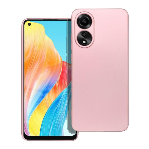 Futerał do Oppo A78 4G Metallic różowy