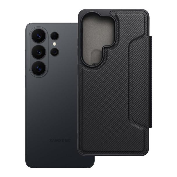Etui z klapką na Samsung S26 ULTRA Razor Book czarne