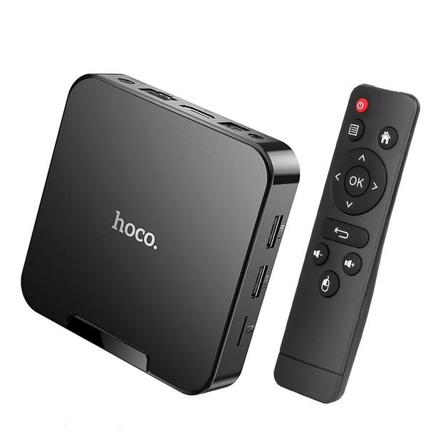 TV box Hoco WiFi 4K Android DQ08 czarny