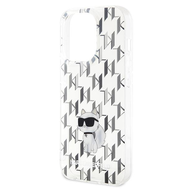 KARL LAGERFELD futerał do IPHONE 15 Pro KLHCP15LHNCMKLT (Monogram) transparentny