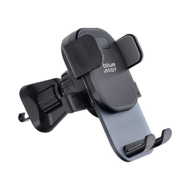 Uchwyt na telefon do samochodu uniwersalny Blue Star Auto Lock X2 do kratki czarny