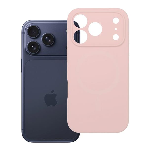 Futerał do iPhone 17 PRO Silicone 2mm pudrowy róż