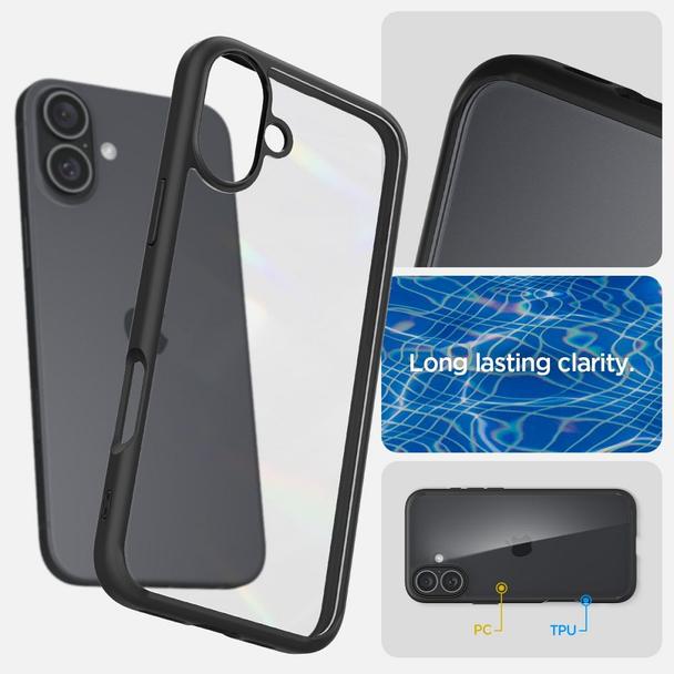 SPIGEN futerał ULTRA HYBRID do IPHONE 16 matte black