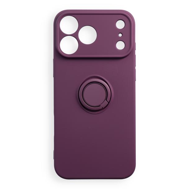 Etui na iPhone 18 Pro Max / 17 Pro Max Silicone Ring dark cherry