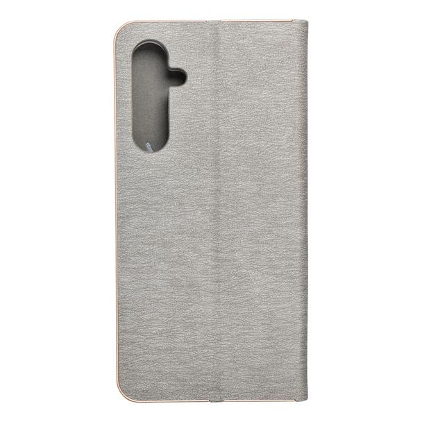 Etui z klapką na Samsung S23 FE Luna Book Gold srebrne