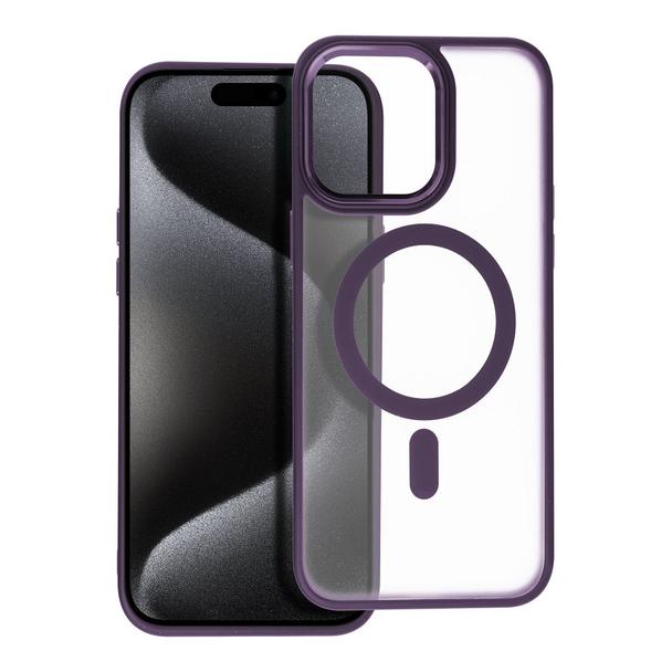 Futerał MATTE MAG COVER kompatybilny z MagSafe do IPHONE 15 Pro Max fioletowy
