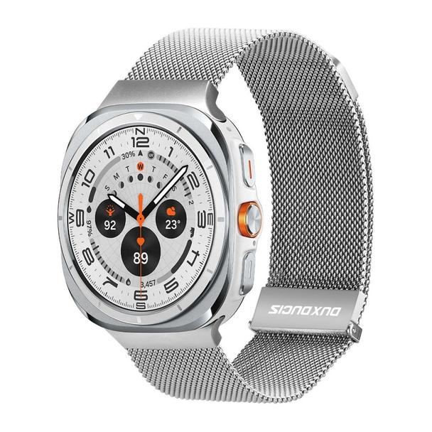 DUX DUCIS pasek MILANESE magnetyczny ze stali nierdzewnej 47 mm srebrny