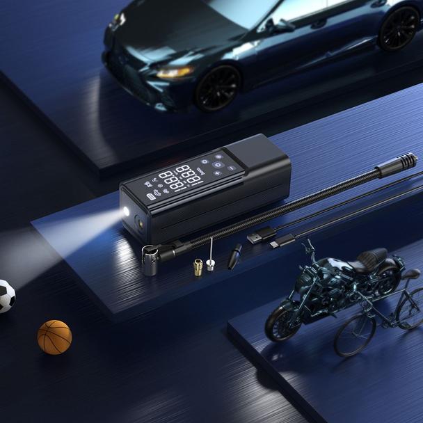 Kompresor samochodowy Hoco bezprzewodowy 5000mAh ZP7 czarny