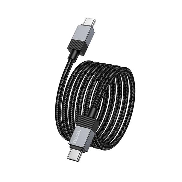 Kabel USB C do USB C Hoco 3A 60W 1 m X110 czarny