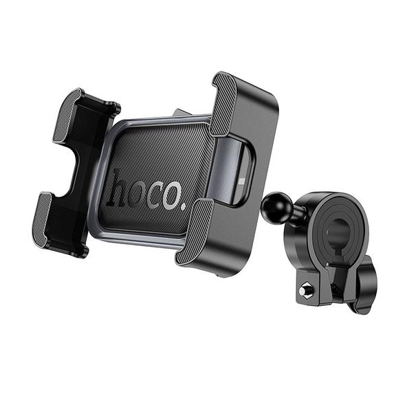 Uchwyt na telefon do roweru / motocykla Hoco do kierownicy H82 czarno szary