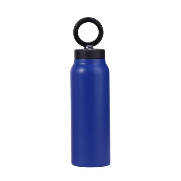 Butelka / bidon na wodę metal z uchwytem kompatybilnym z Magsafe 950ml niebieski