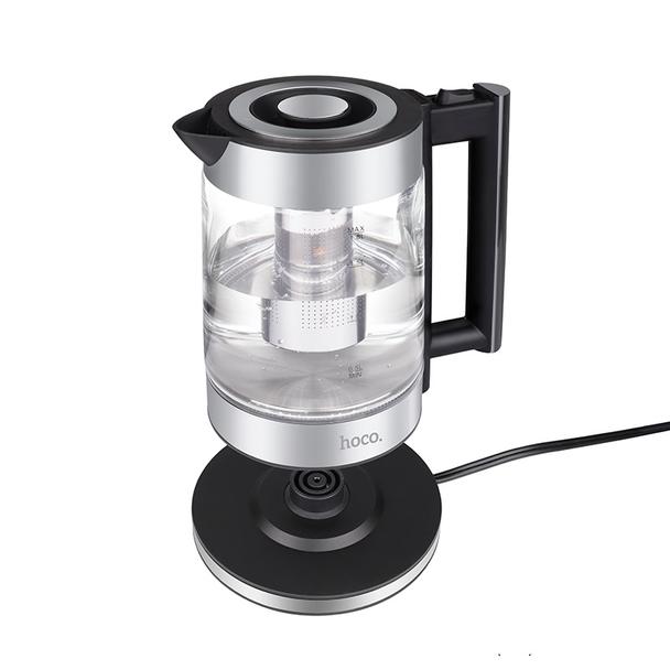 Czajnik elektryczny Hoco 1,8L HA01A szkło / stainless steel
