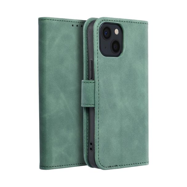Etui z klapką na iPhone 13 MINI Tender Book zielone