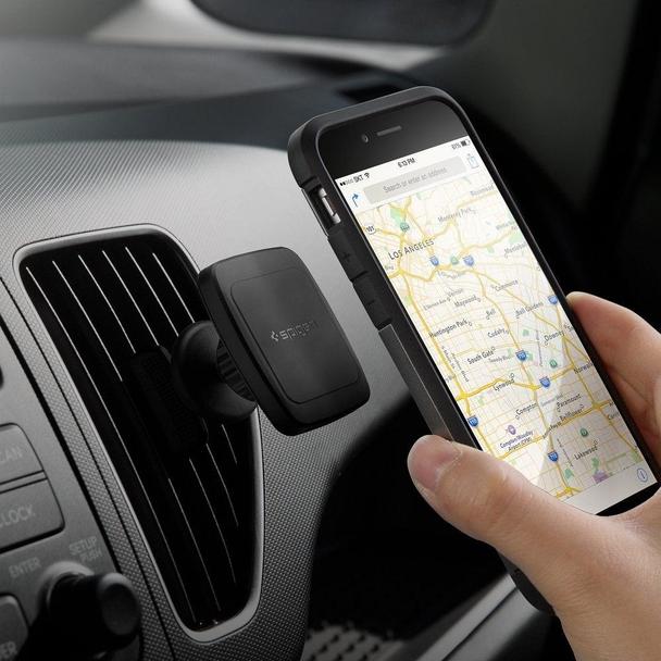 SPIGEN uchwyt samochodowy magnetyczny do kratki H12 czarny