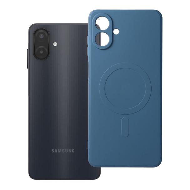 Etui na Samsung A08 Silicone Mag Cover zgodne z MagSafe (camera protection) niebieskie