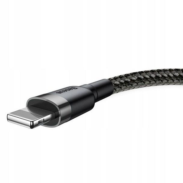 BASEUS kabel USB A do Lightning 2,4A Cafule CAMKLF-BG1 0,5 m czarno szary