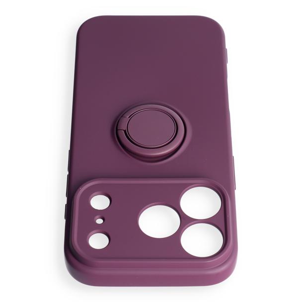 Etui na iPhone 18 Pro / 17 Pro Silicone Ring dark cherry