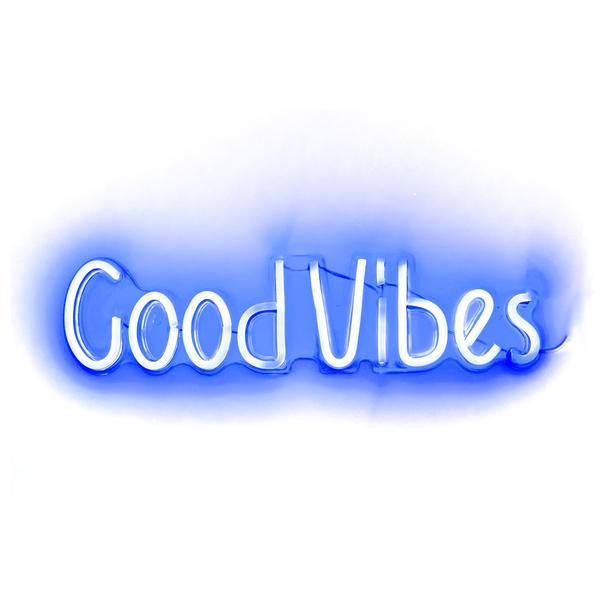 NEON NA ŚCIANĘ LED na USB - Good Vibes model