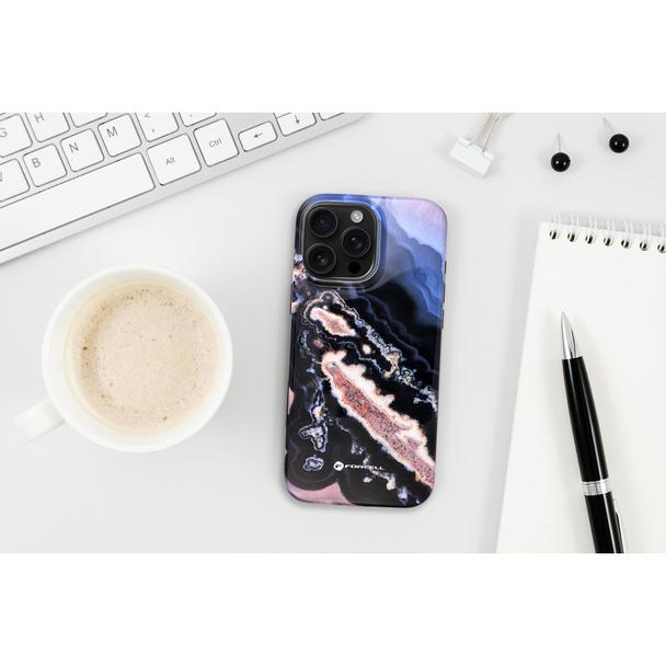 Etui na iPhone 16 PRO Forcell F-Protect Mirage zgodne z MagSafe Military Drop-Test gold island