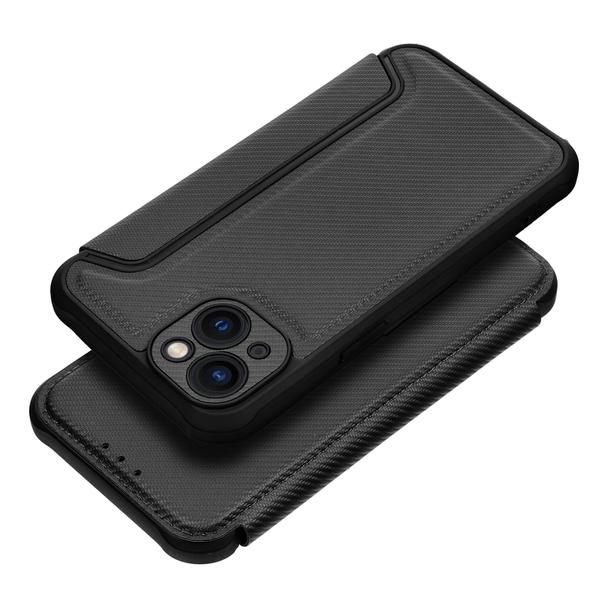 Etui z klapką na iPhone 13 Razor Book czarne
