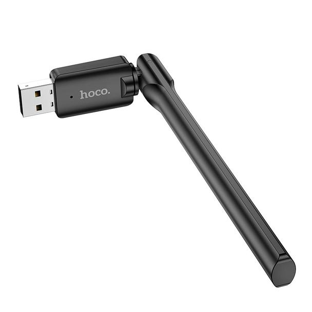 Karta sieciowa WiFI4 Hoco na USB A HI32 czarna
