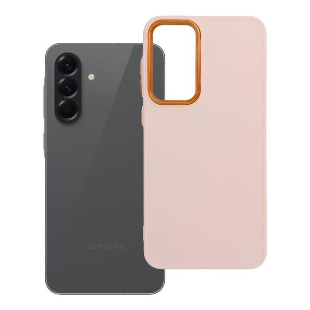 Futerał do Samsung A56 5G Frame pudrowy róż