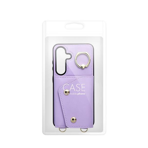 Futerał do Samsung S25 EDGE Wonder z portfelem liliowy