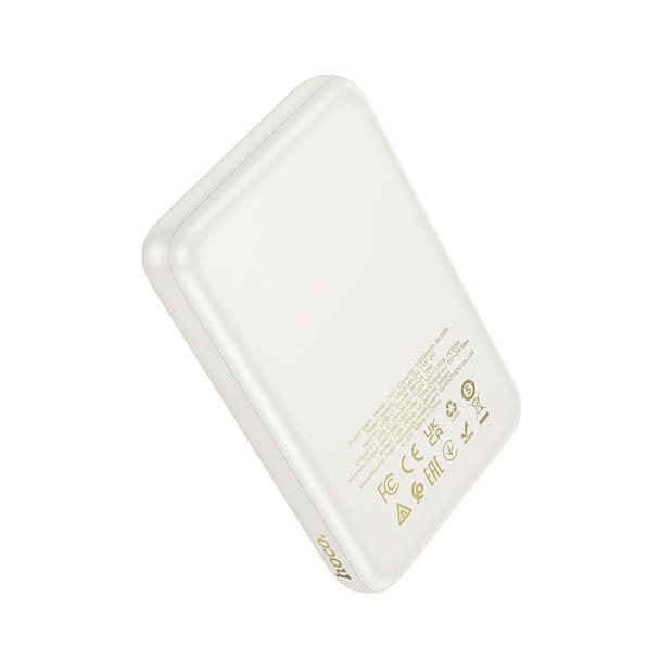 Powerbank zgodny z MagSafe Hoco 10000 mAh QC PD 2A 20W J141 biały