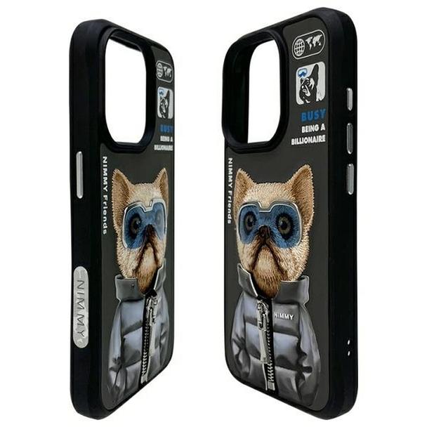 NIMMY futerał COOL&CUTE 2.0 Dog do IPHONE 15 Pro czarny
