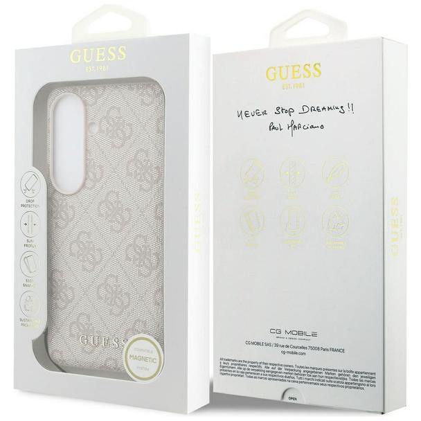 GUESS futerał do SAMSUNG S26 GUHMS26SGF4GPI (PU 4G Classic Logo with Charm) różowy