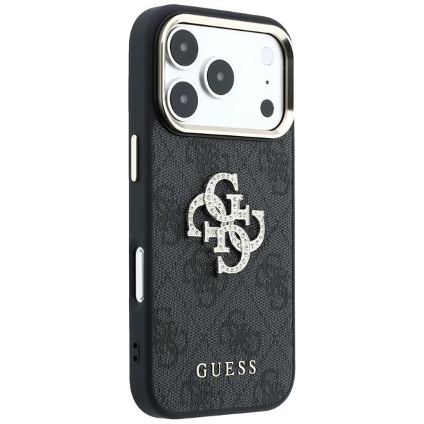 GUESS futerał do IPHONE 18 Pro /17 Pro (Big Strass Logo 4G) brązowy