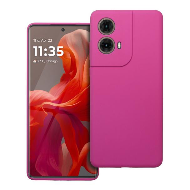 Futerał do Motorola G85 5G Silicone 2mm różowy