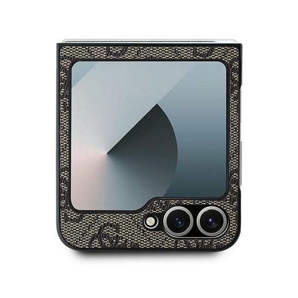 GUESS futerał do SAMSUNG Z Flip 6 GUHCZF64GMGBR (PU 4G Leather Metal Logo) brązowy