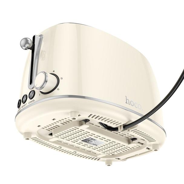 Toster Hoco w stylu Retro 850W HE50 biały