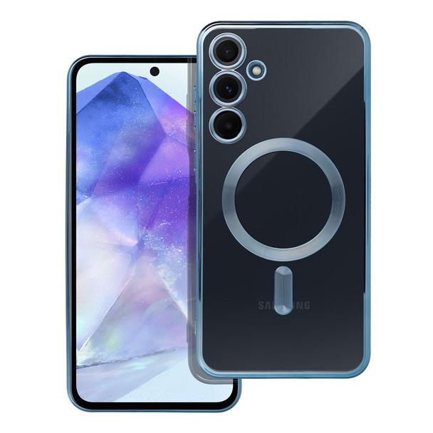 Futerał do Samsung A55 Electro Mag Cover zgodny z MagSafe niebieski