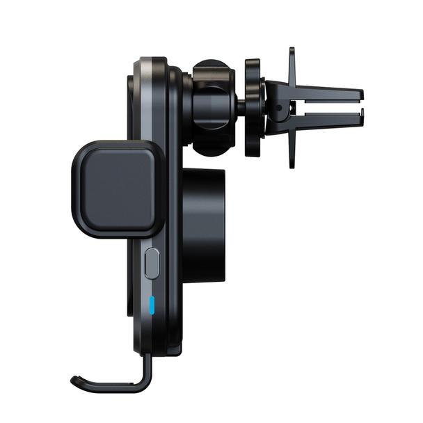 Uchwyt na telefon do samochodu indukcyjny Forcell F-Grip Grand F-24 15W do kratki srebrny