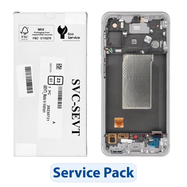 ServicePack Wyświetlacz LCD do SAMSUNG A56 5G A566B Pink GH82-36829D